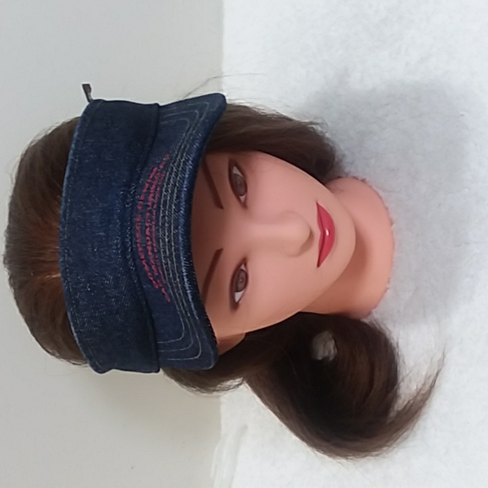 Rare 90's Vintage Domepiece Denim Visor
